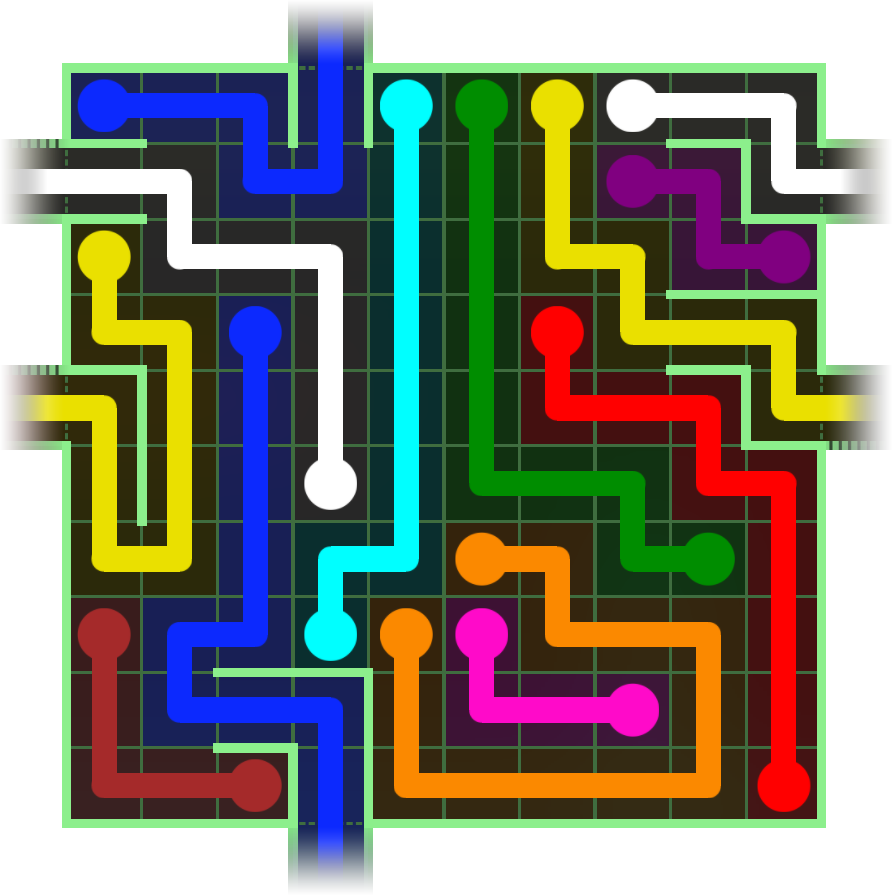 Flow Free Warps 2730 Solution