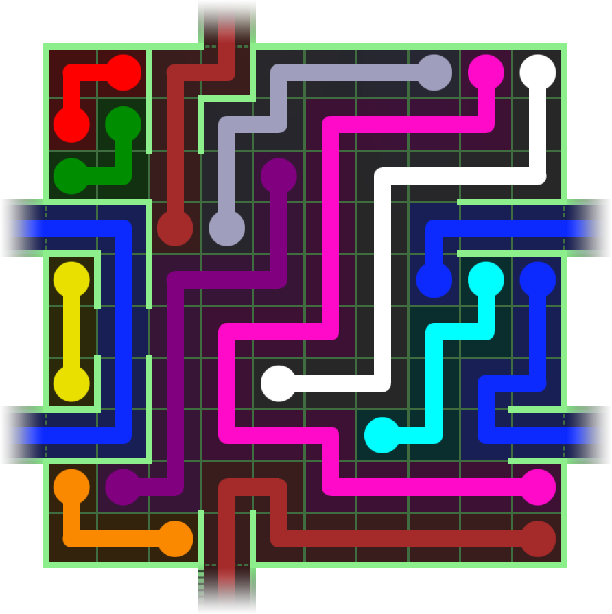 Flow Free Warps 2707 Solution