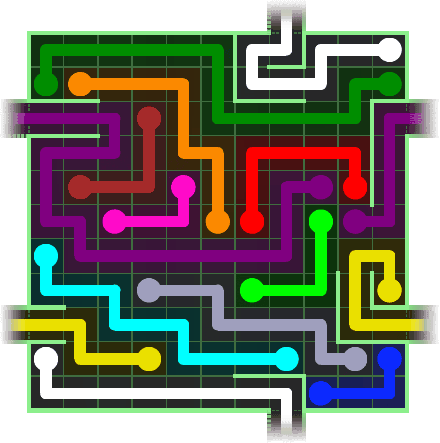 Flow Free Warps 2734 Solution