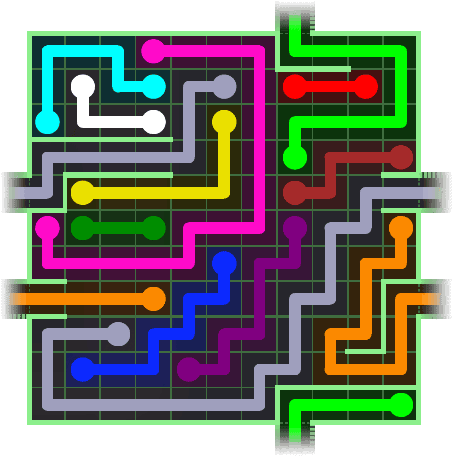 Flow Free Warps 2736 Solution