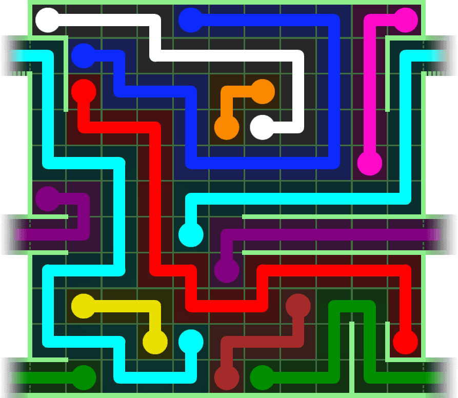 Flow Free Warps 2743 Solution