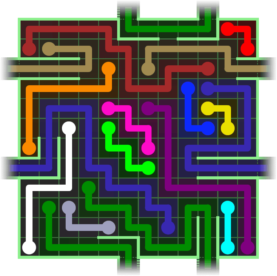 Flow Free Warps 2775 Solution