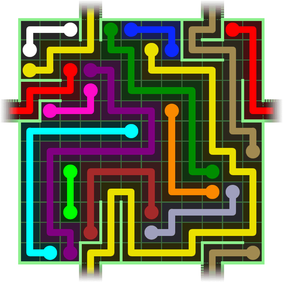 Flow Free Warps 2778 Solution