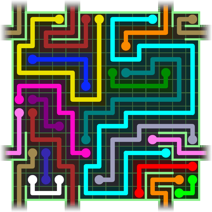 Flow Free Warps 2825 Solution