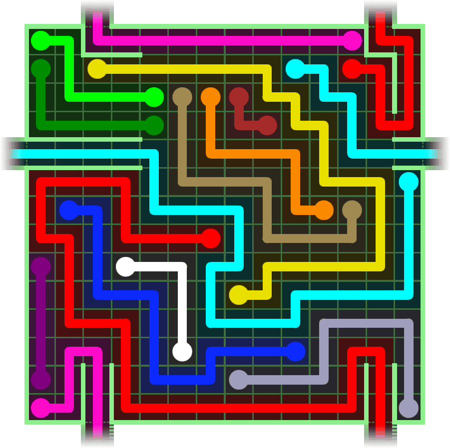 Flow Free Warps 2830 Solution