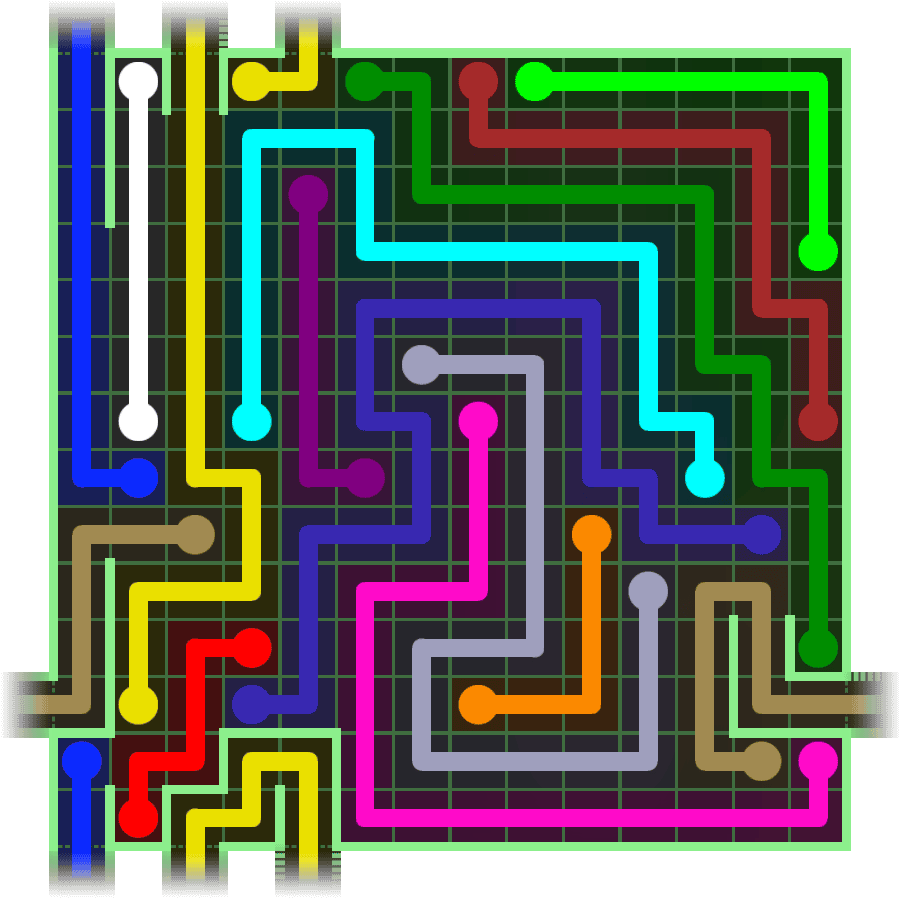 Flow Free Warps 2848 Solution