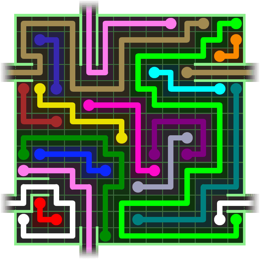 Flow Free Warps 2850 Solution