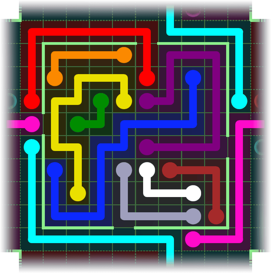 Flow Free Warps 2496 Solution