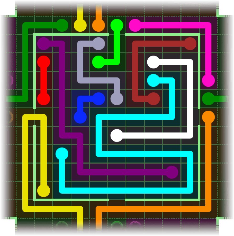 Flow Free Warps 2530 Solution