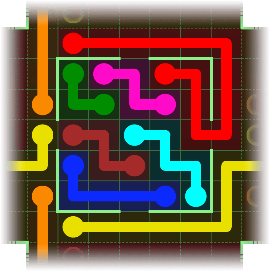 Flow Free Warps 2418 Solution