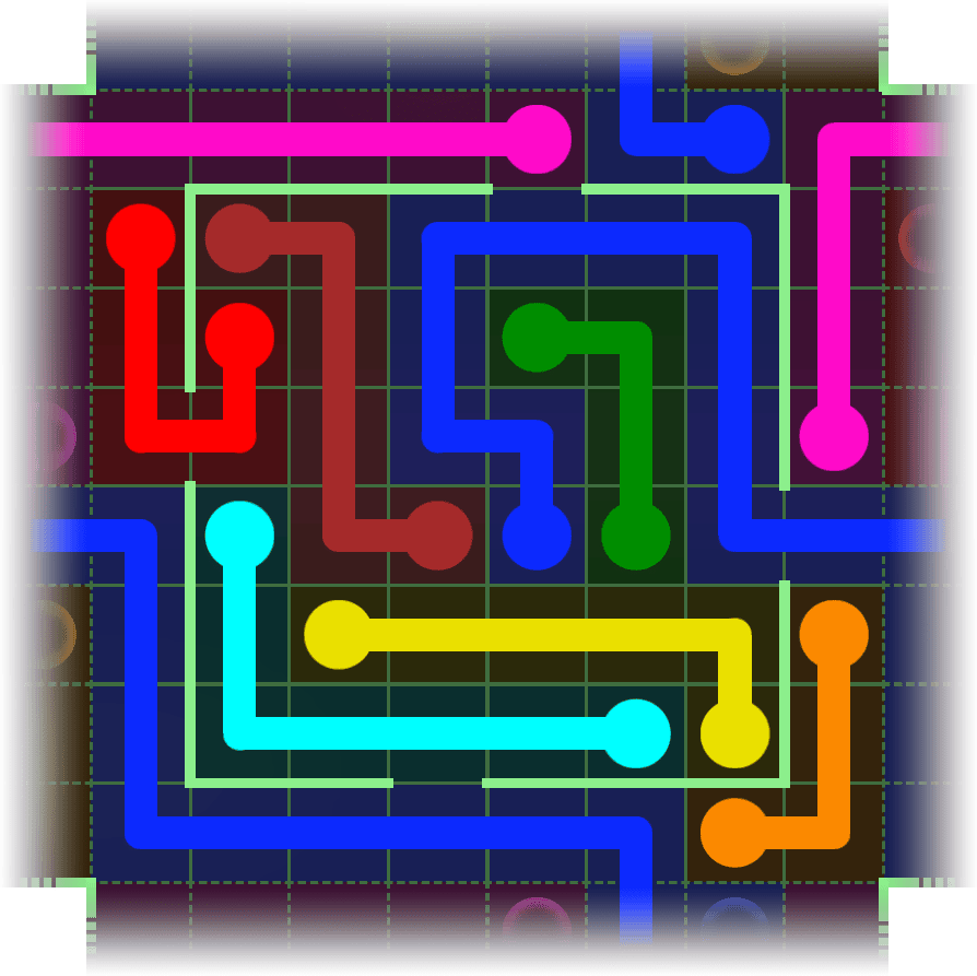 Flow Free Warps 2443 Solution