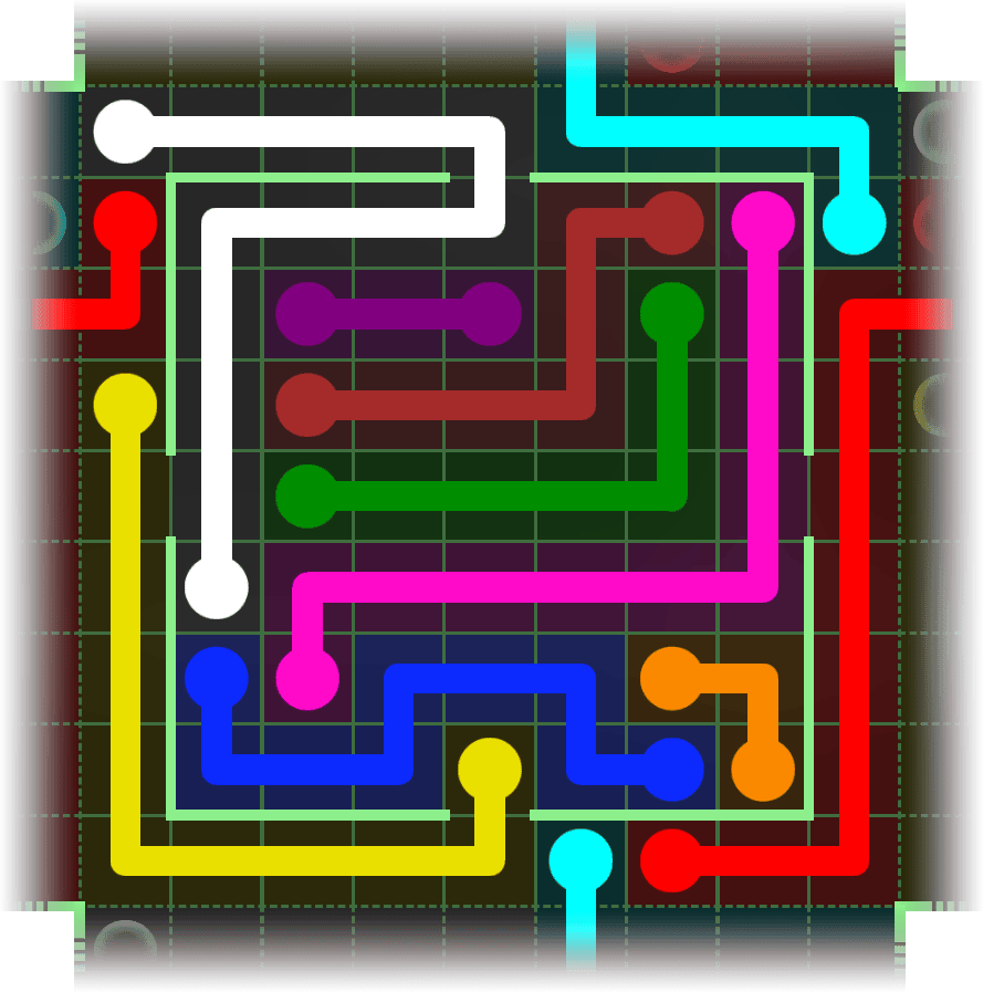 Flow Free Warps 2468 Solution