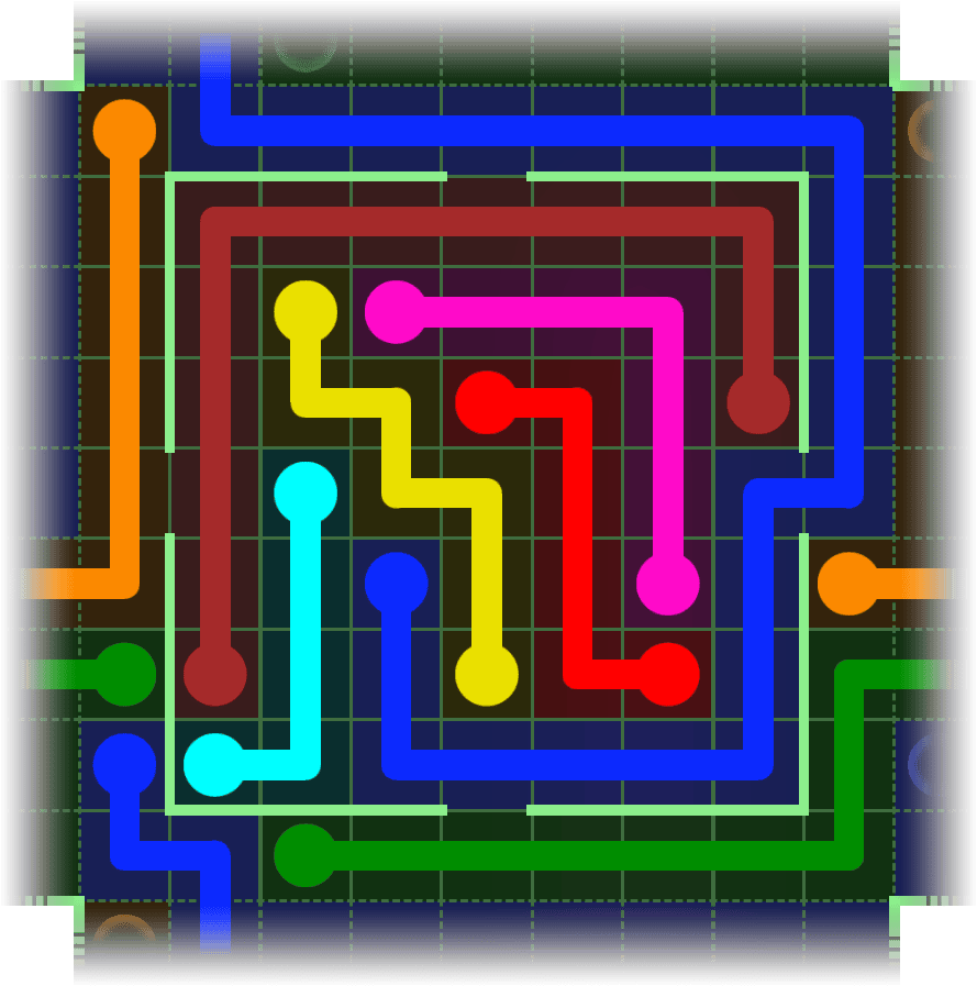 Flow Free Warps 2485 Solution