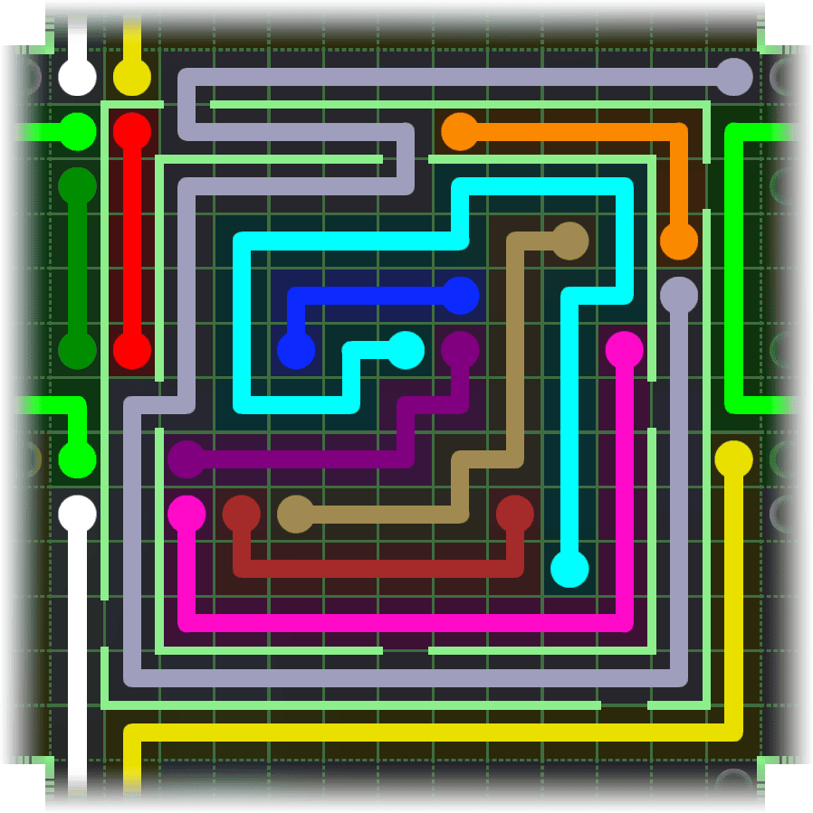 Flow Free Warps 2673 Solution
