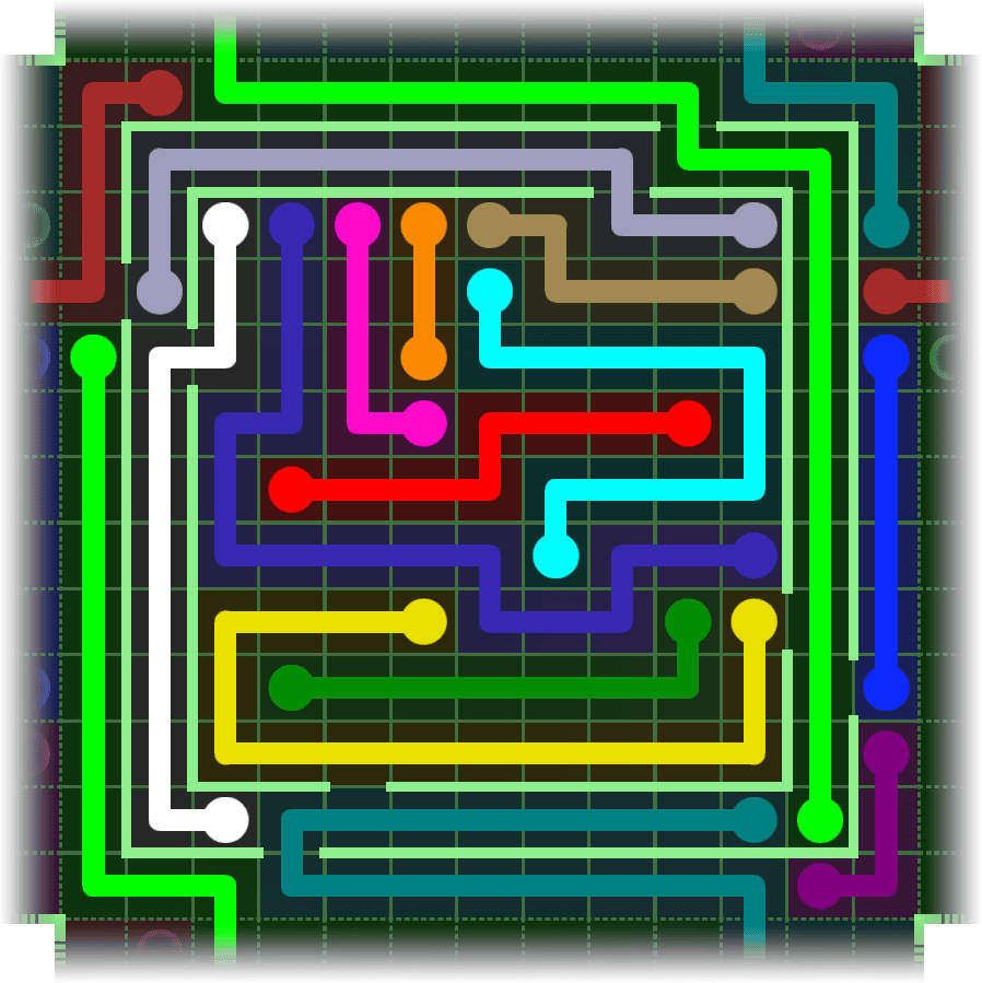 Flow Free Warps 2680 Solution