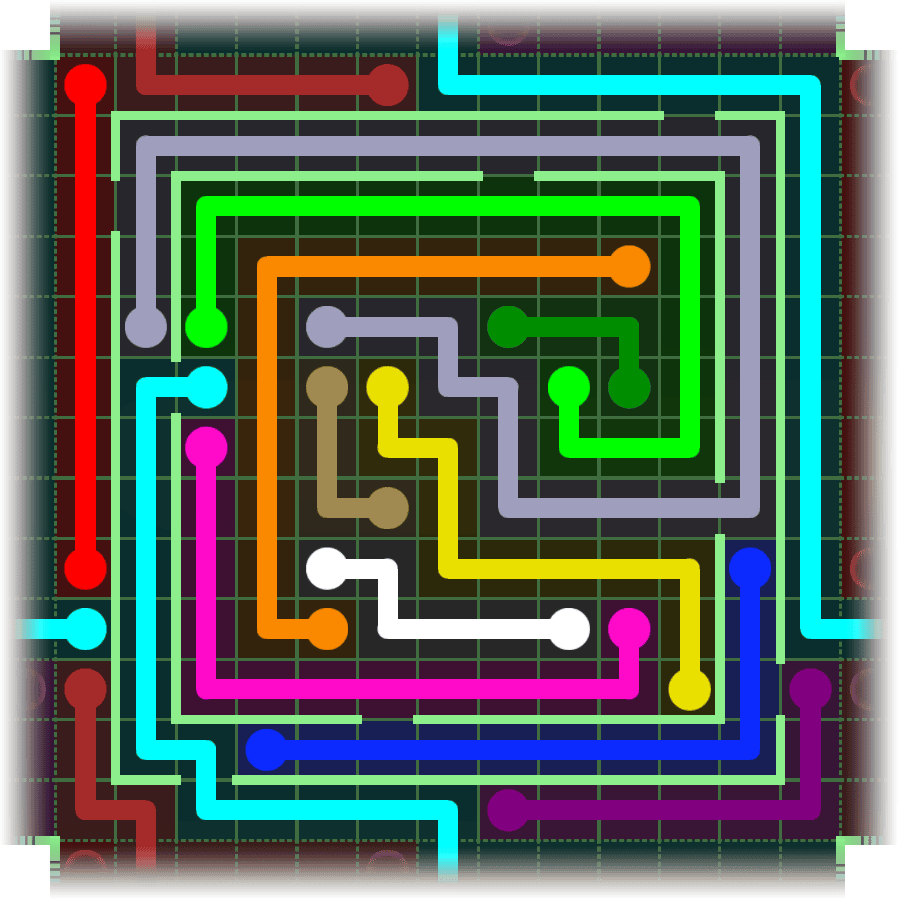 Flow Free Warps 2681 Solution