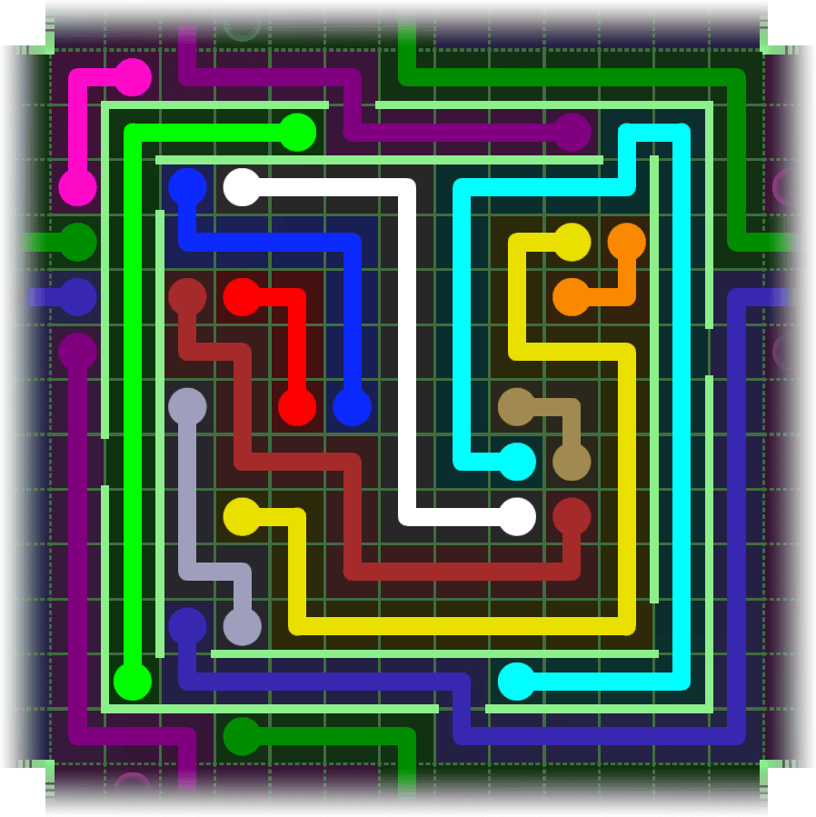 Flow Free Warps 2687 Solution