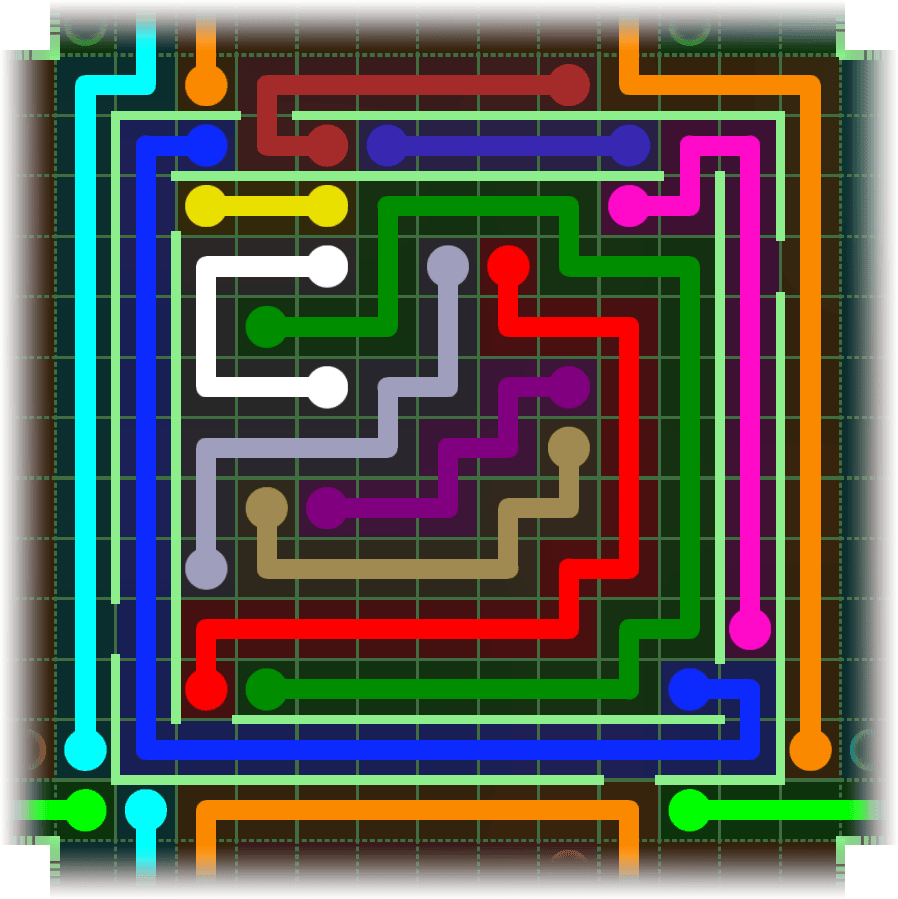 Flow Free Warps 2696 Solution