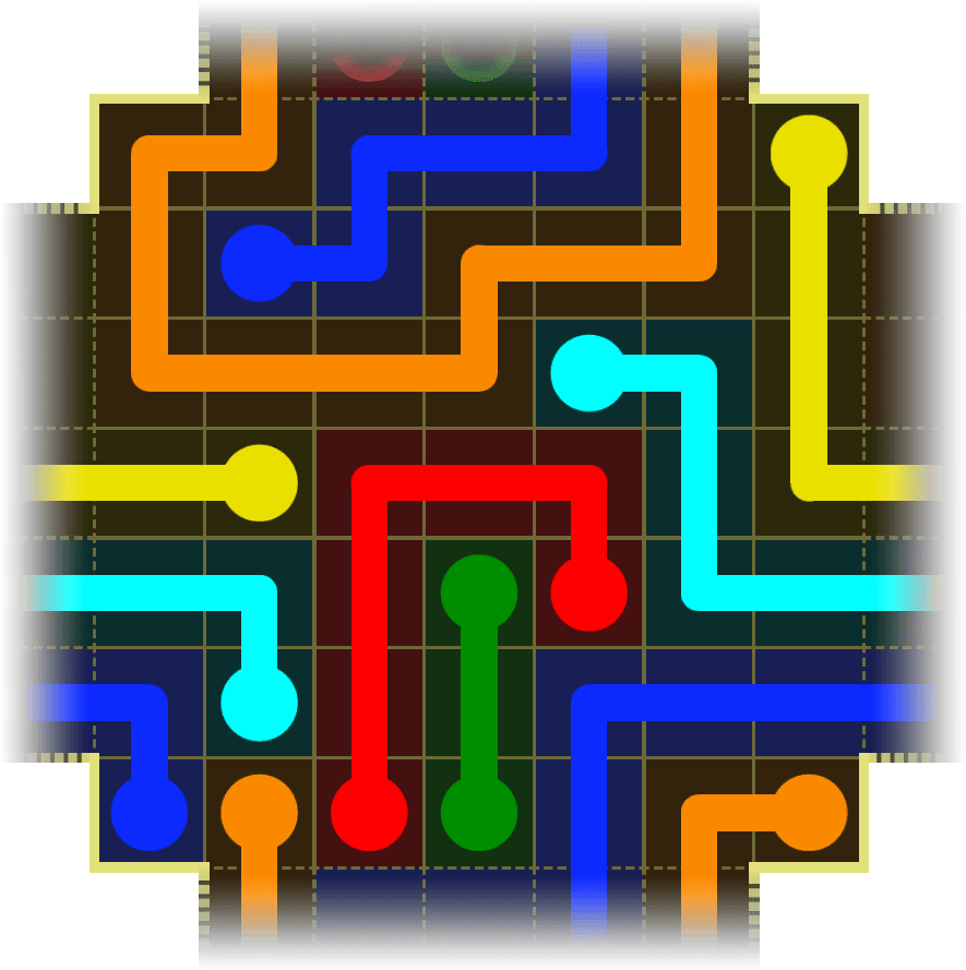 Flow Free Warps 4243 Solution