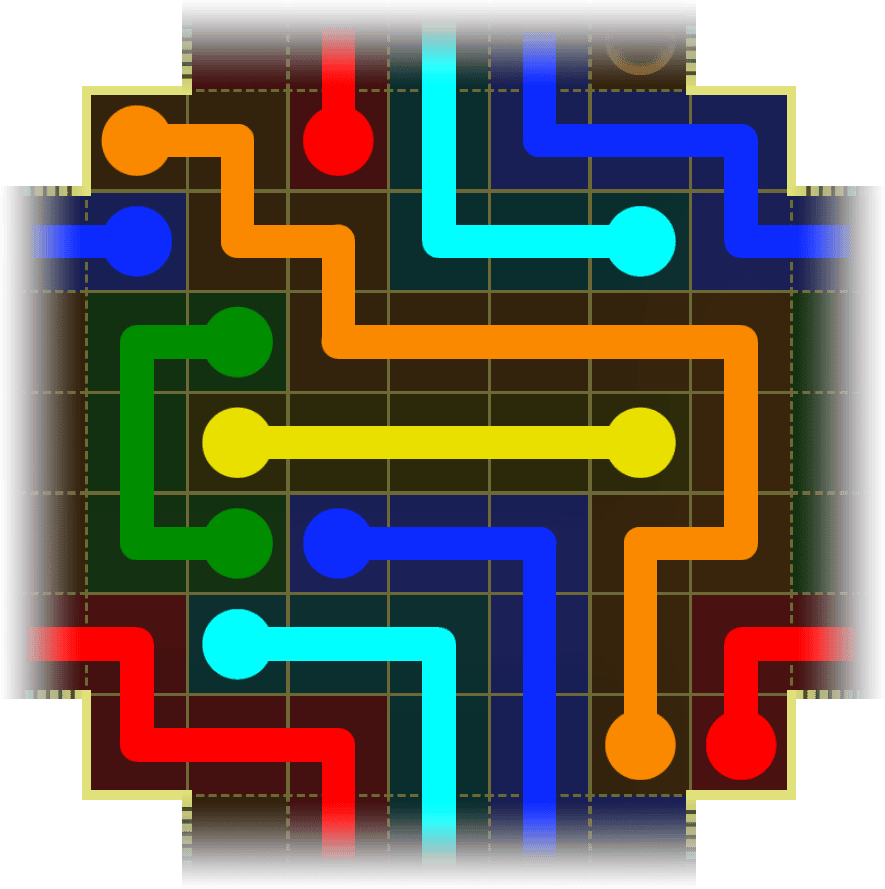 Flow Free Warps 4253 Solution