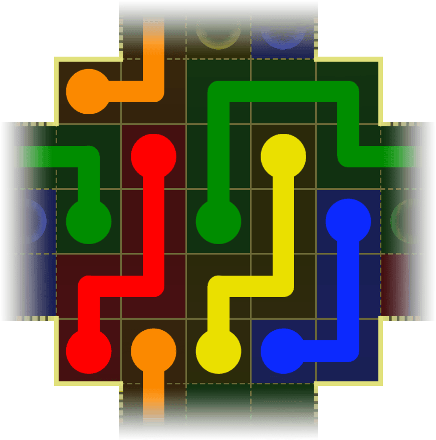 Flow Free Warps 4109 Solution