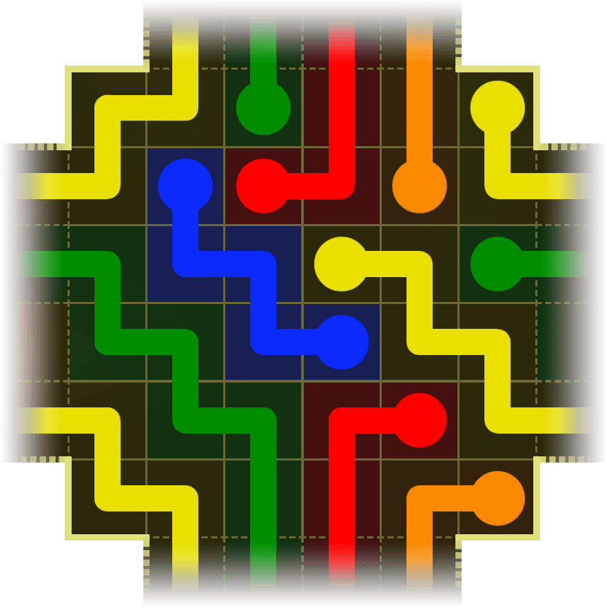Flow Free Warps 4155 Solution