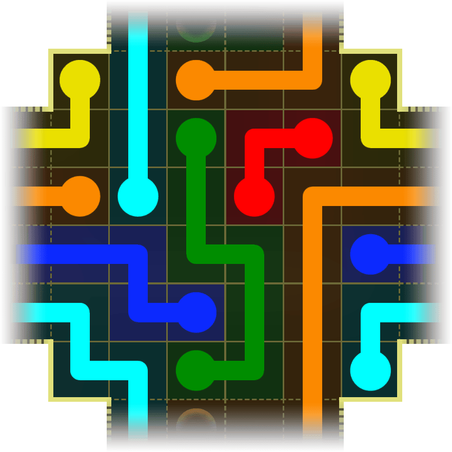Flow Free Warps 4168 Solution
