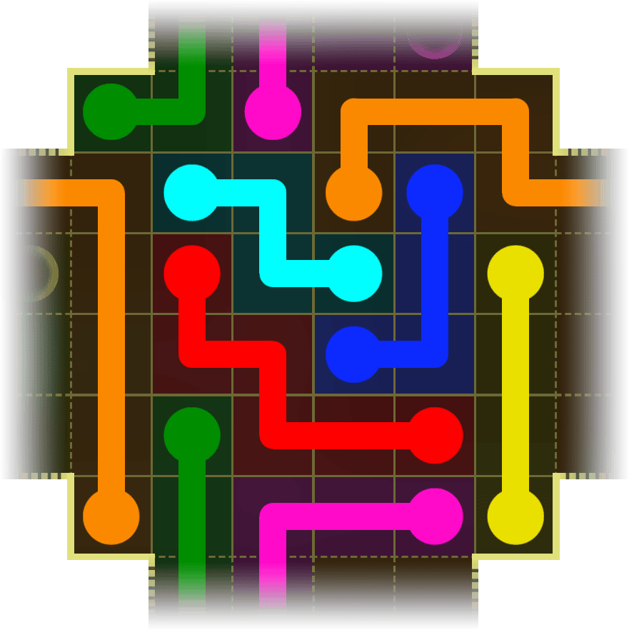 Flow Free Warps 4148 Solution