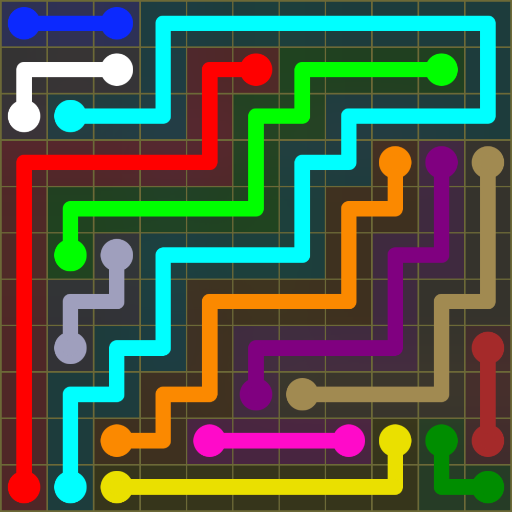 Flow Free 1361 Solution