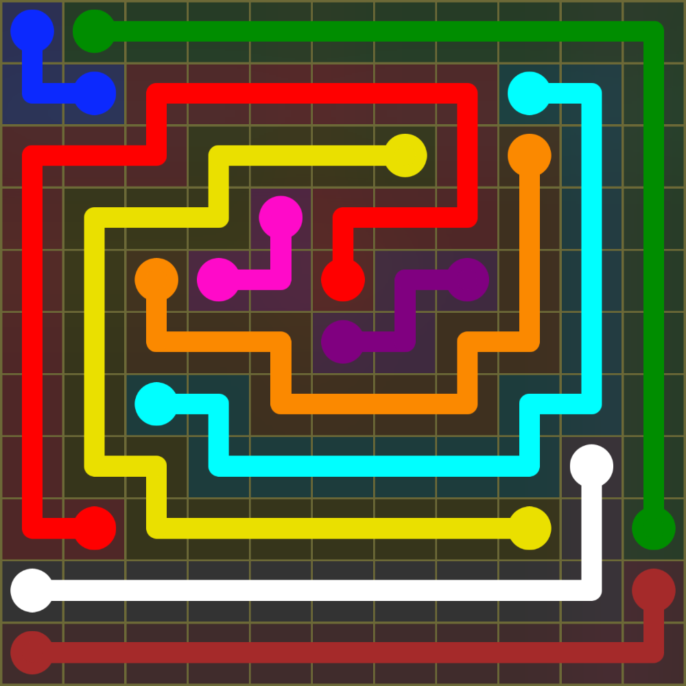 Flow Free 1371 Solution