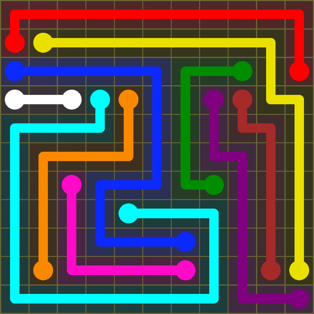 Flow Free 1357 Solution