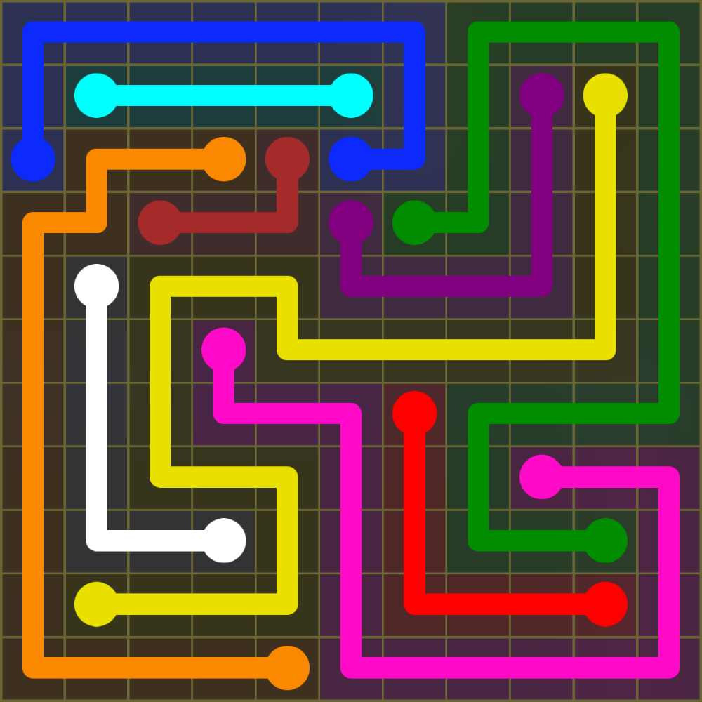 Flow Free 1358 Solution