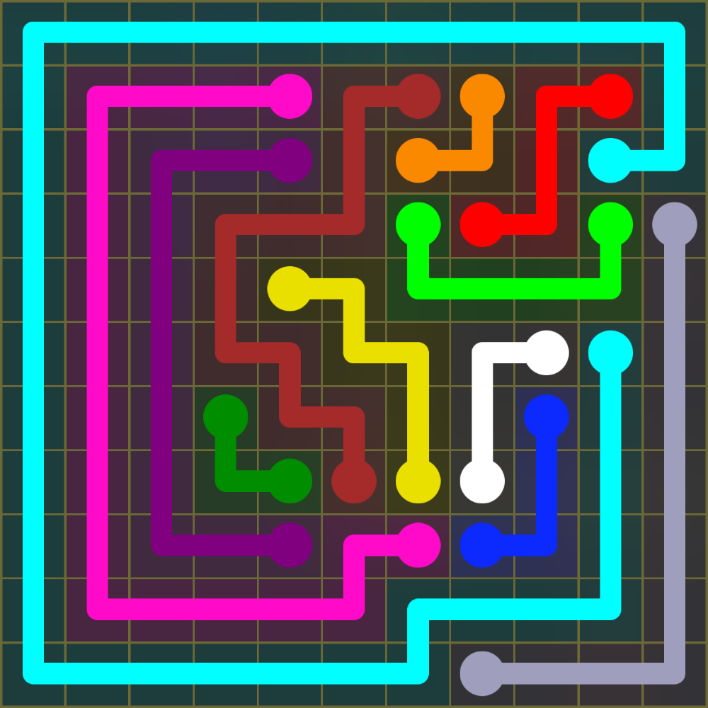 Flow Free 1477 Solution