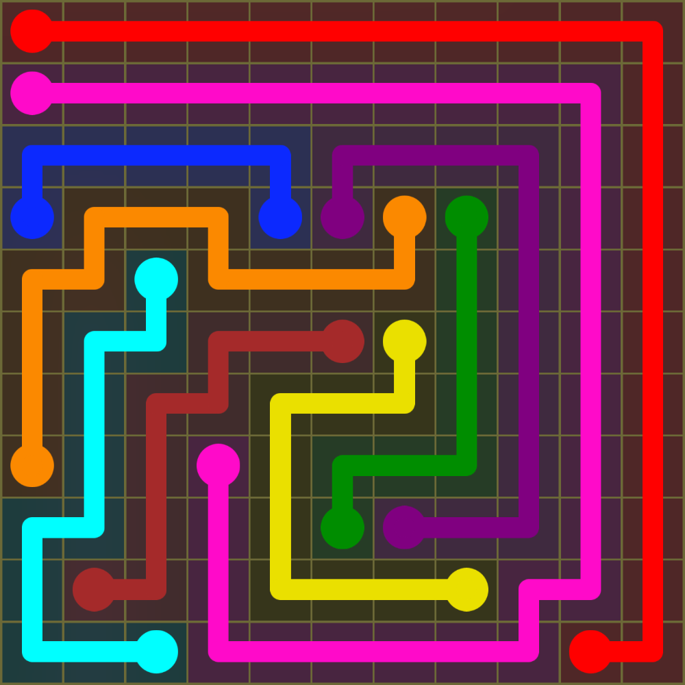 Flow Free 1478 Solution
