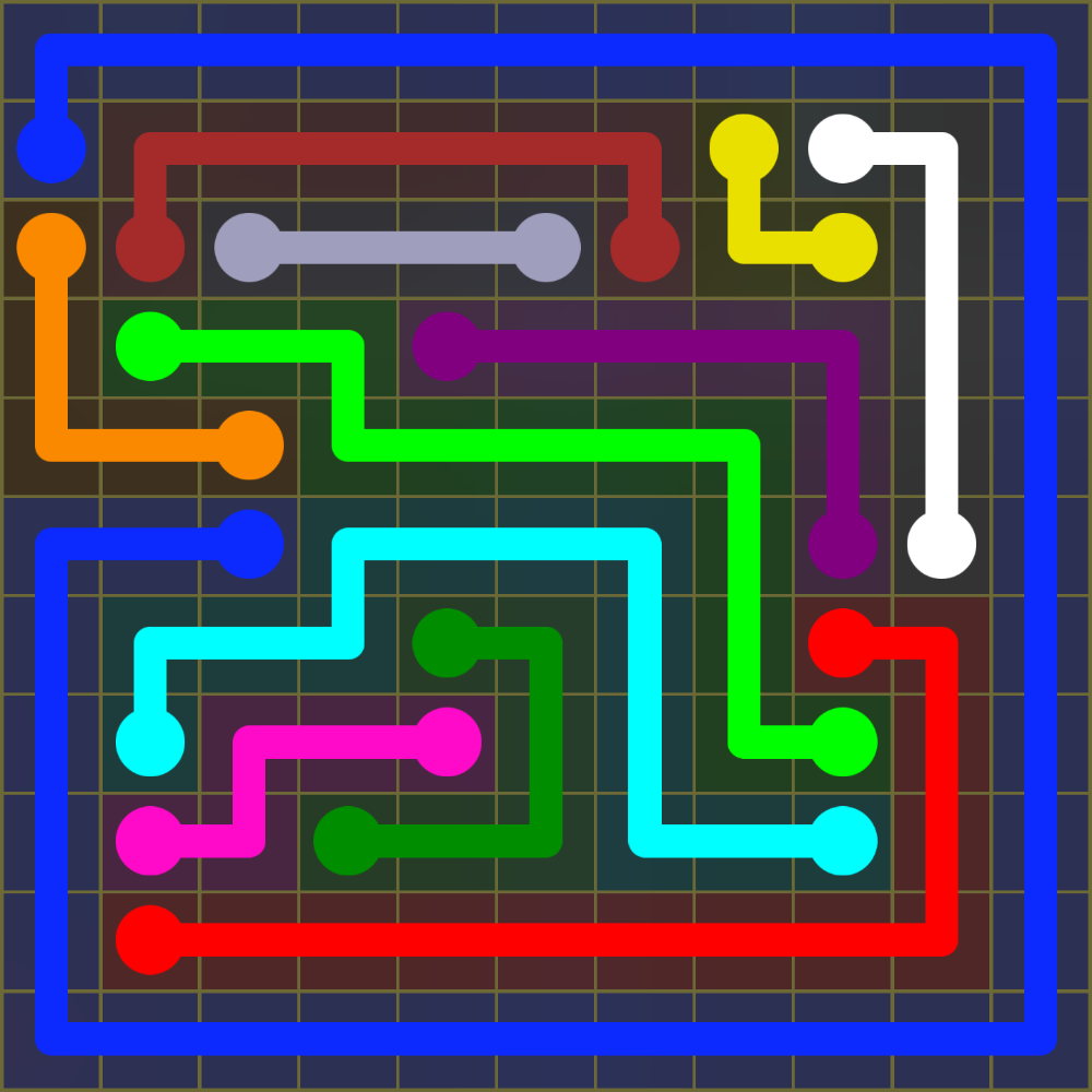 Flow Free 1485 Solution