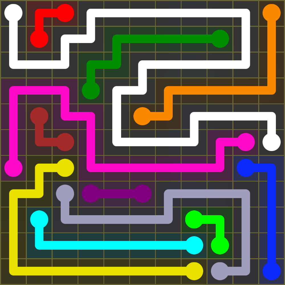 Flow Free 1487 Solution