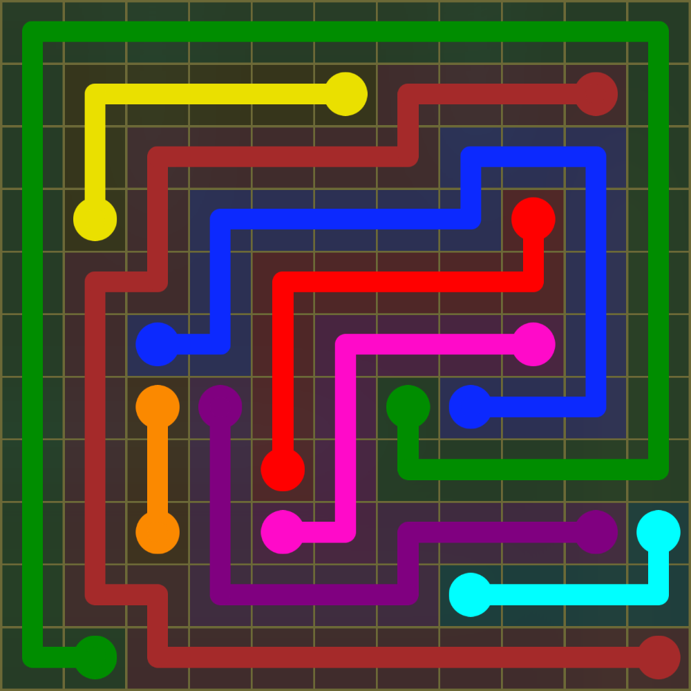 Flow Free 1489 Solution