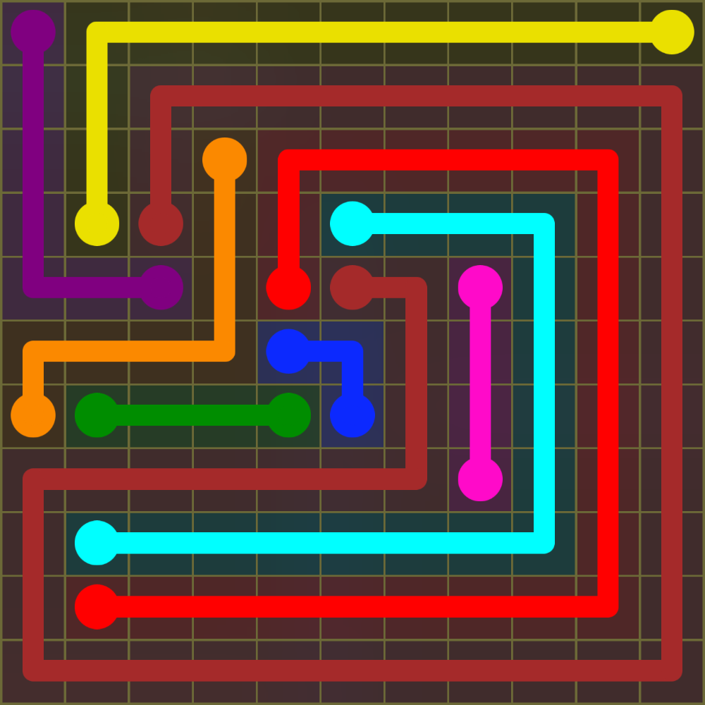 Flow Free 1491 Solution