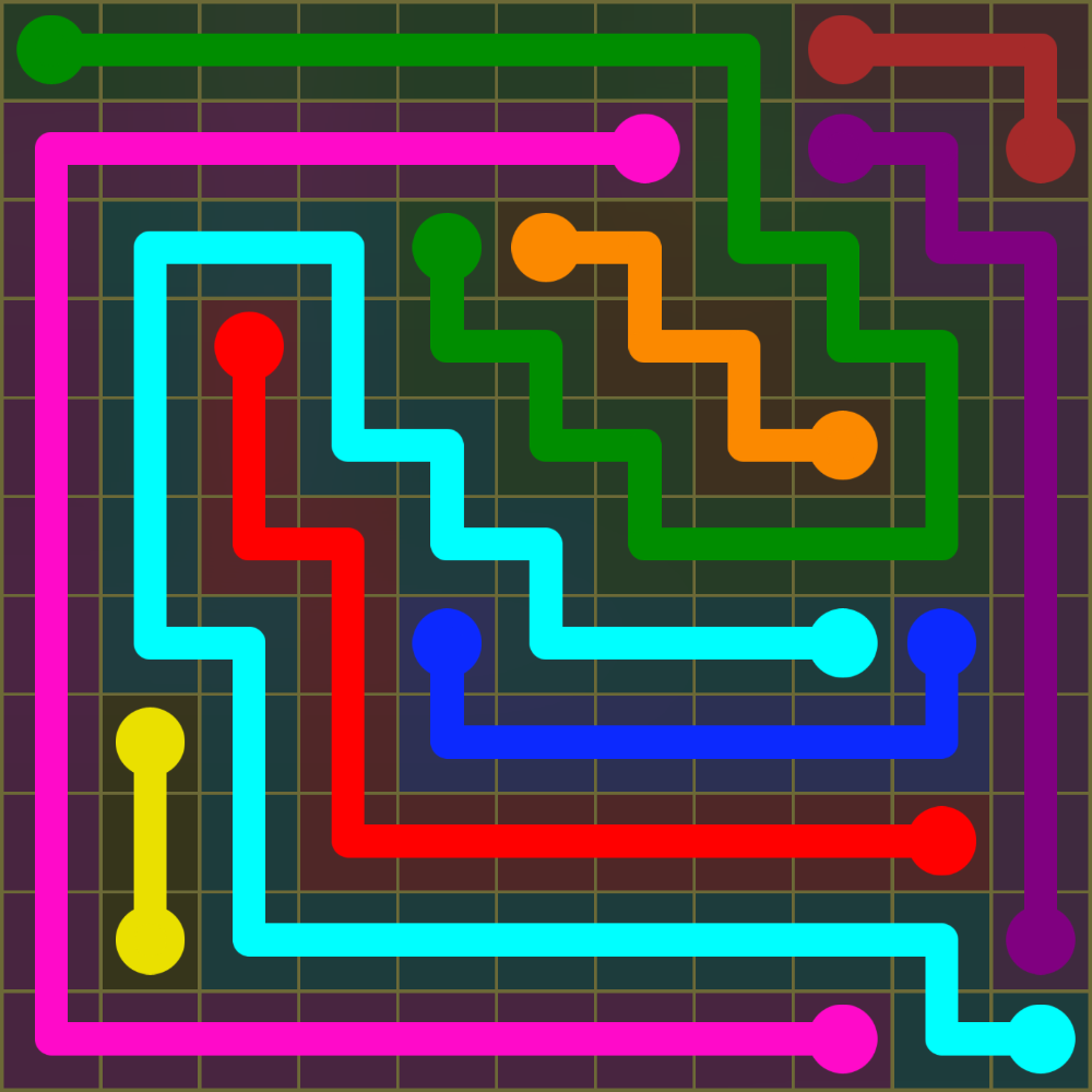 Flow Free 1493 Solution