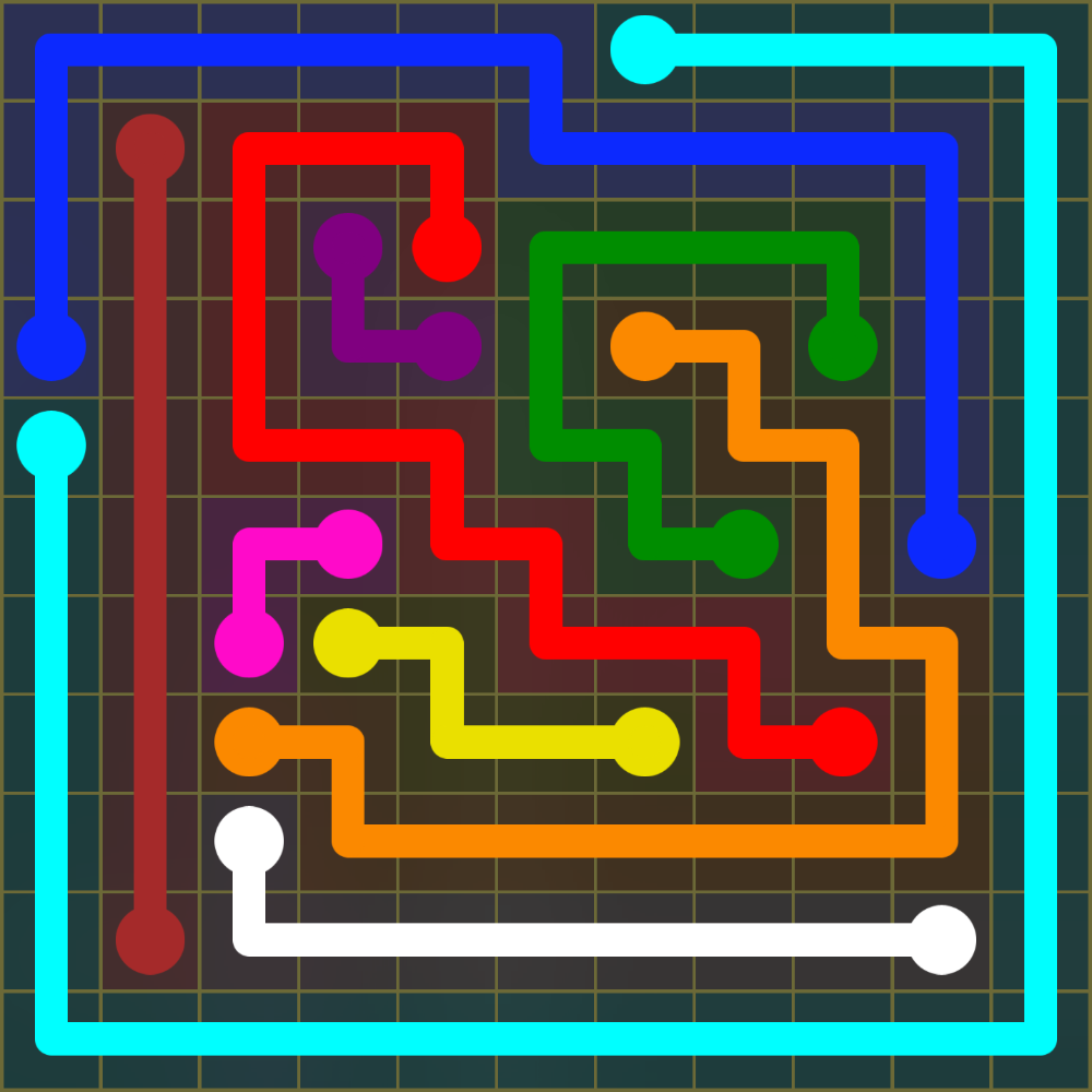 Flow Free 1494 Solution