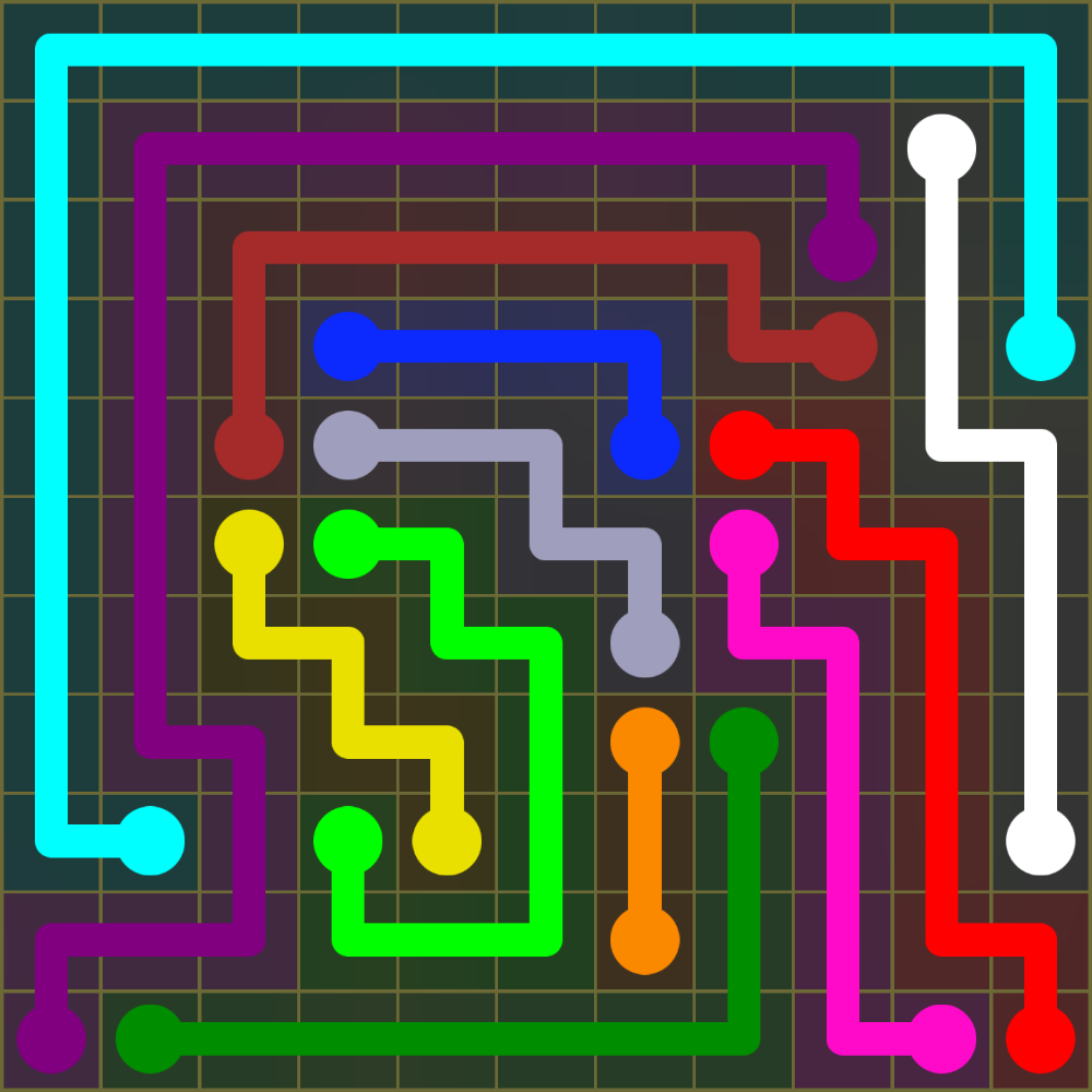 Flow Free 1497 Solution