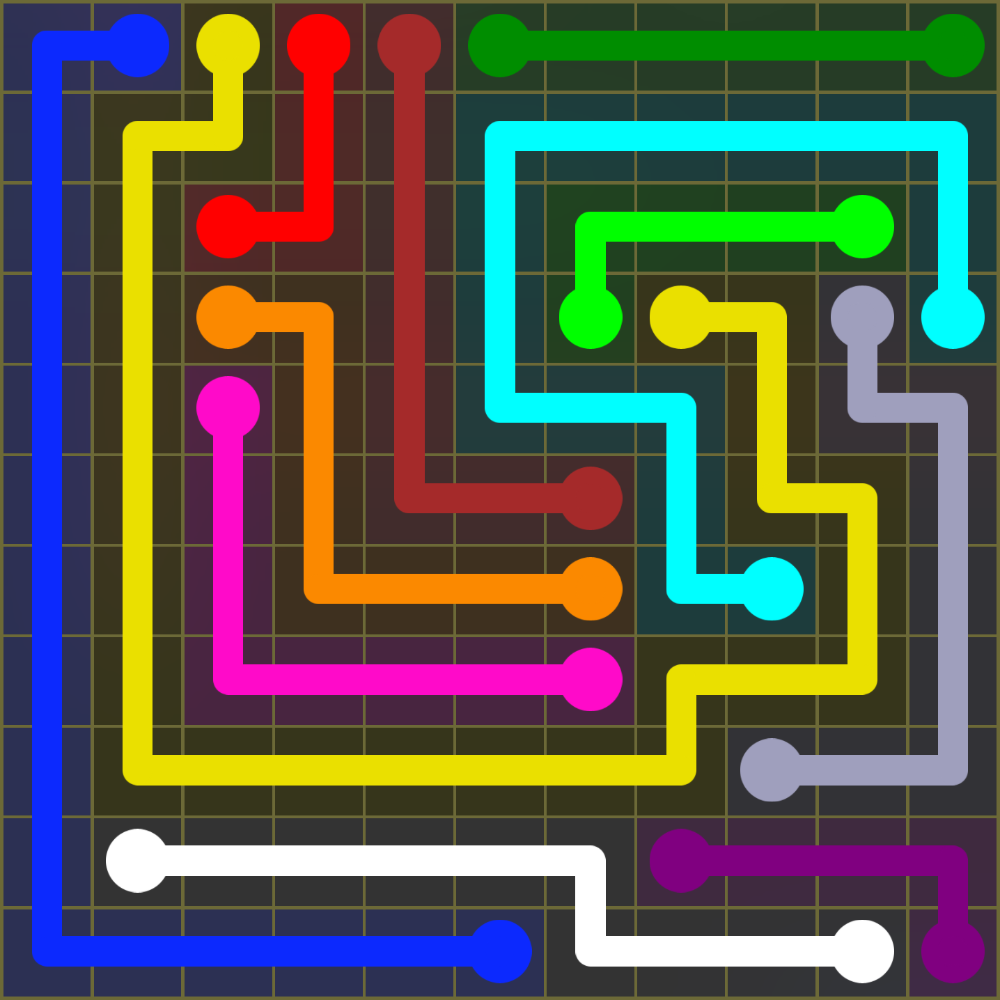 Flow Free 1381 Solution