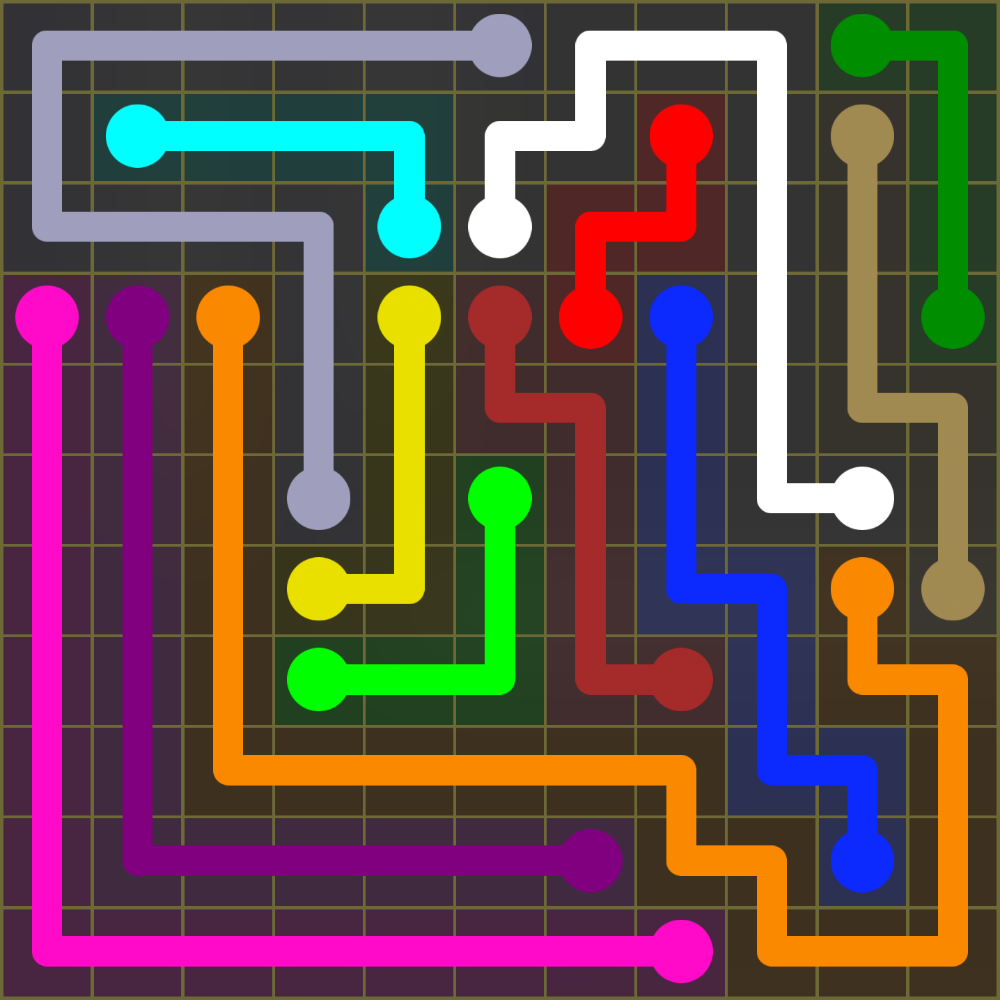 Flow Free 1385 Solution
