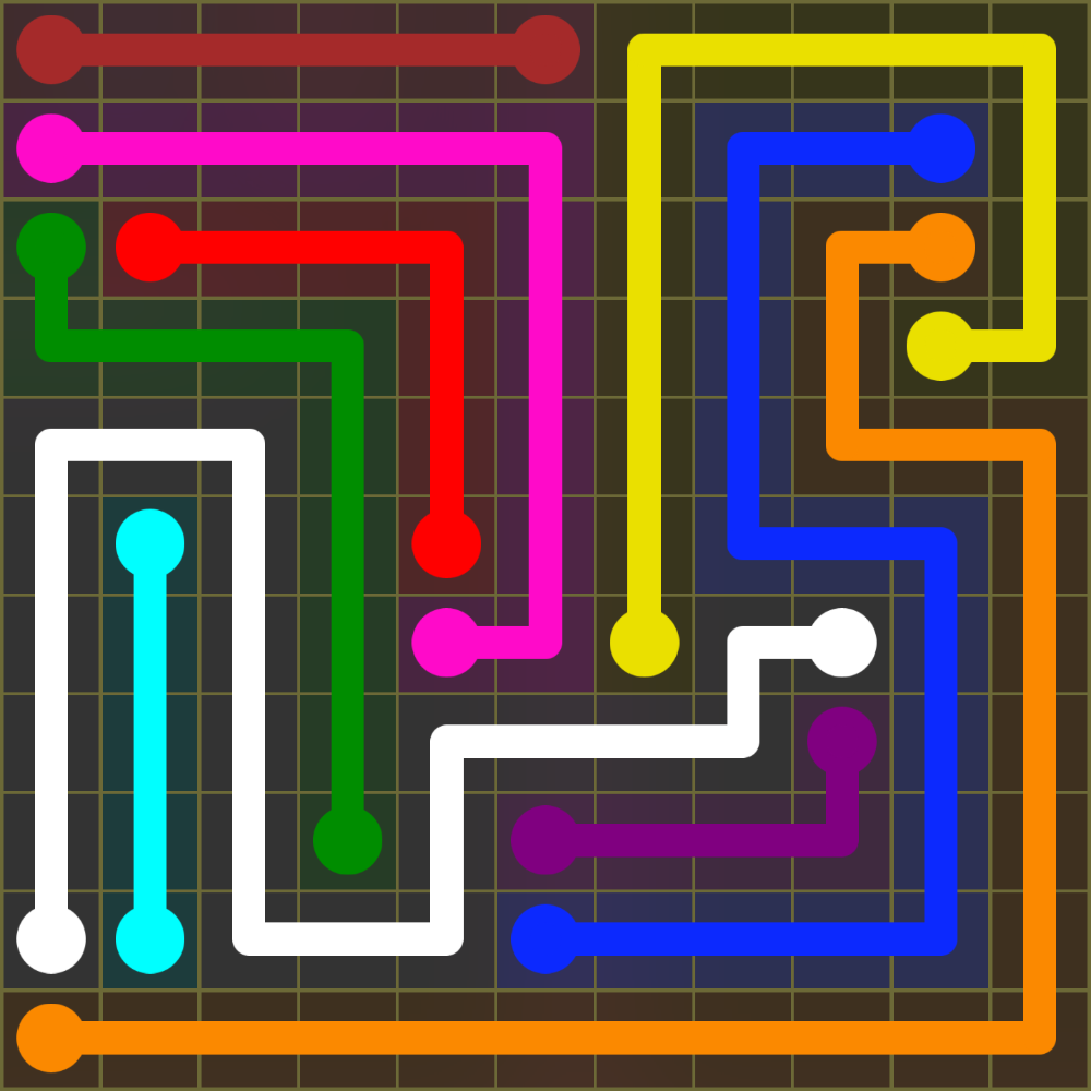 Flow Free 1391 Solution