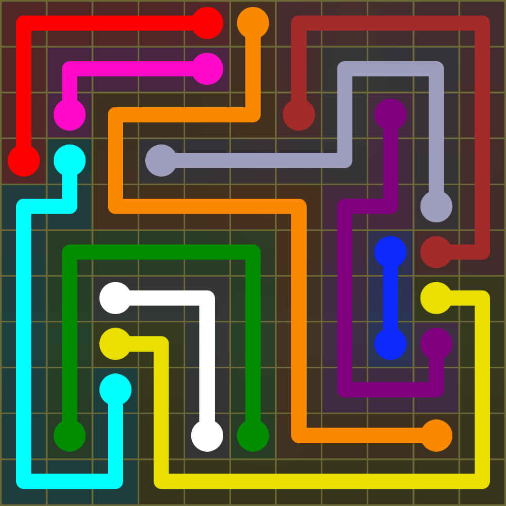 Flow Free 1394 Solution