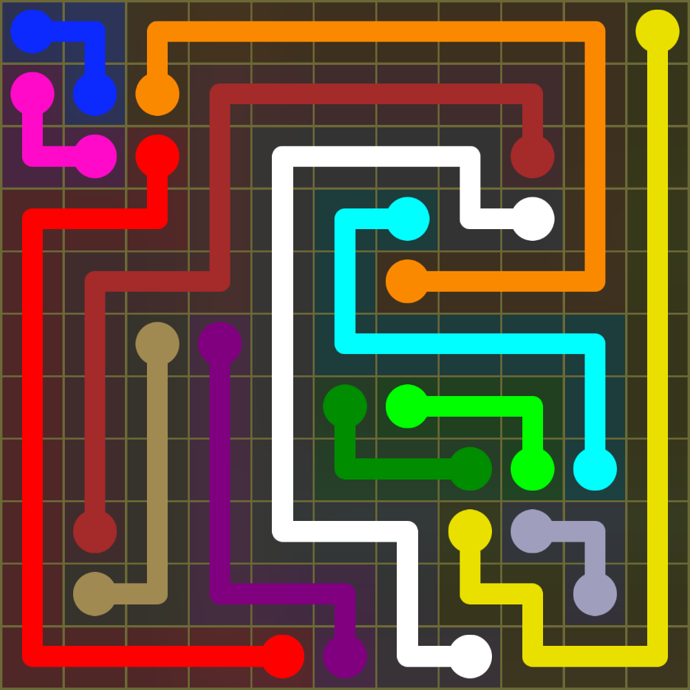 Flow Free 1421 Solution