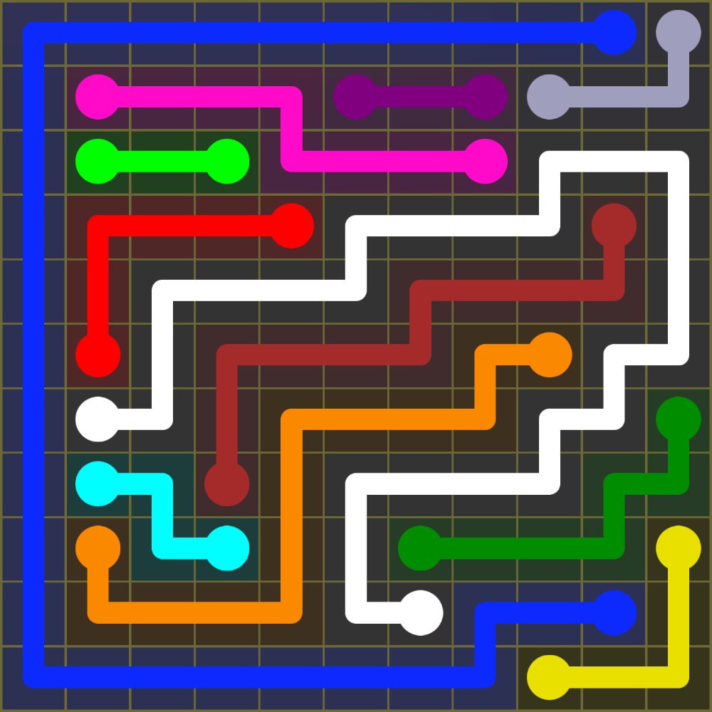 Flow Free 1428 Solution