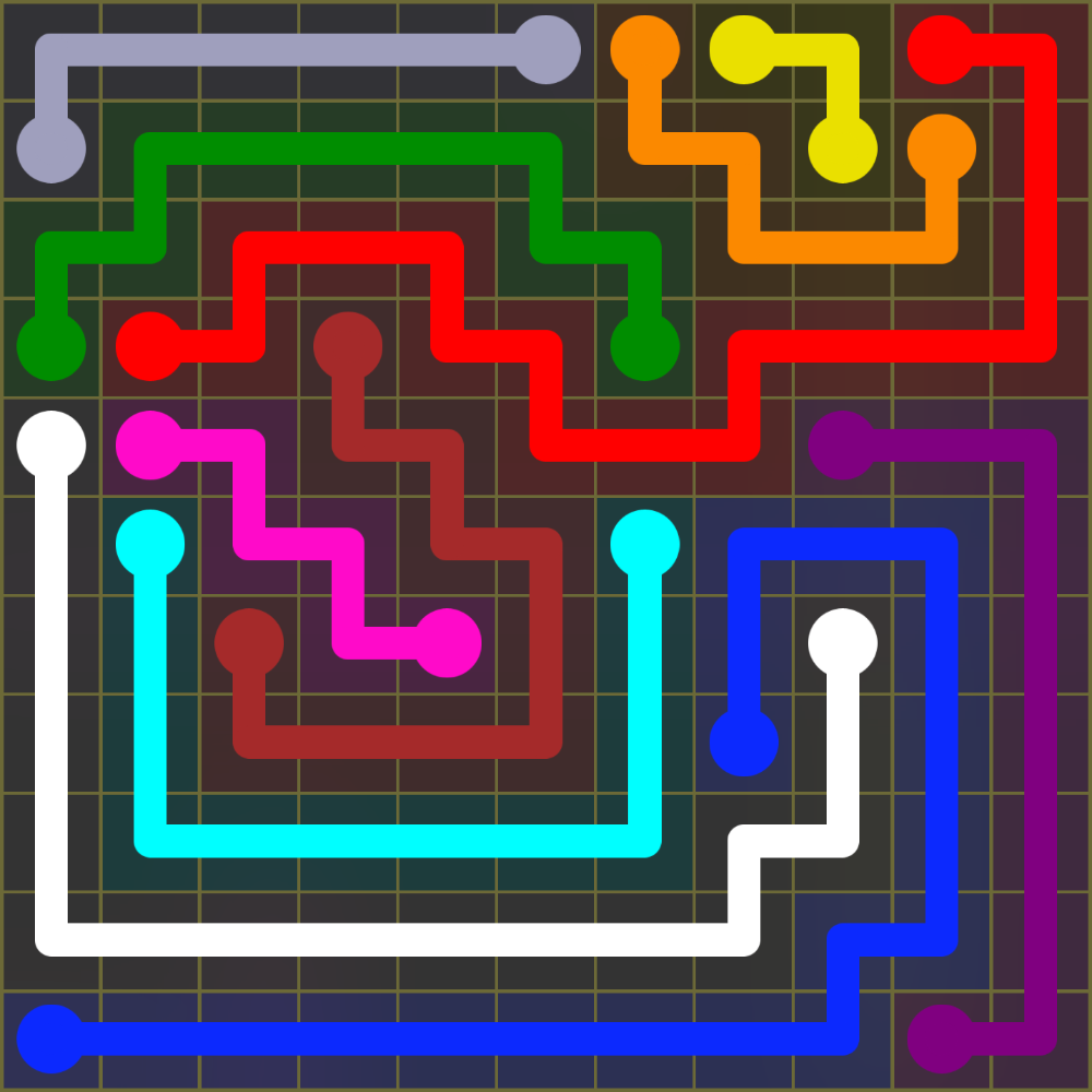 Flow Free 1437 Solution