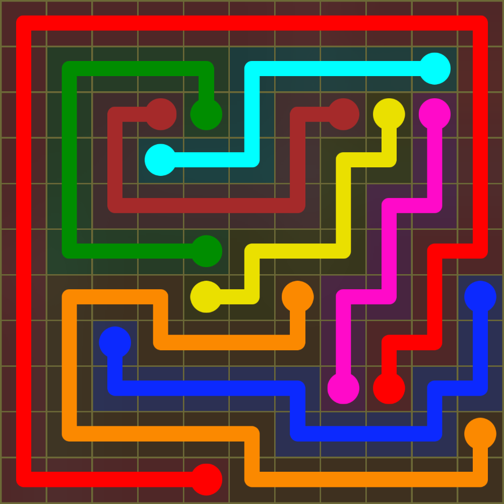 Flow Free 1461 Solution
