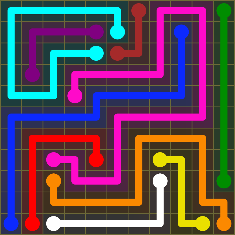 Flow Free 1442 Solution